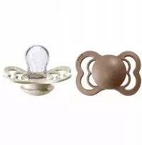 MAM BABY Čiulptukas BIBS Supreme 260336 2 pak silikon dydis 2 wanilia/ciemny dąb (BIB000029)