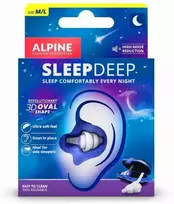 Alpine SleepDeep, daugkartinės ausų kištukai, miegojimui, normalūs, į ausį, mėlyni, balti, 27 dB