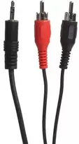Sinox Vienas mini jack į phono kabelis. 3m. Juoda