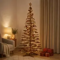Medinė Kalėdų eglutė KOTKA 210 cm Pušies medienos masyvas