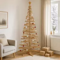 Medinė Kalėdų eglutė KOTKA 240 cm Pušies medienos masyvas