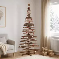 Medinė Kalėdų eglutė KOTKA 240 cm Pušies medienos masyvas