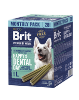 Brit Premium by Nature dantų priežiūros skanėstai šunims, L, 28 vnt.