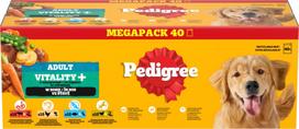 PEDIGREE Adult Vitality+ šlapias šunų maistas padaže, 40 x 85 g