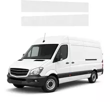 GrizzGlass bespalvė techninė HeavyDuty Clear danga slenksčiams Mercedes Benz Sprinter W906 (2006-2018) [2w1] (GRZ23280)