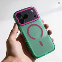 Dėklas iPhone 16 Pro Max Forcell F-Protect Vivid Premium suderinamas su MagSafe žalias