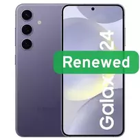 Samsung Renewed | Grade B | Galaxy S24 | 128GB | Cobalt Violet | 5G | N