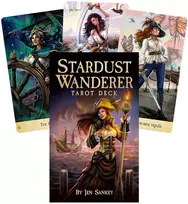 Us Games Systems Stardust Wanderer Tarot – kosminė taro kaladė auksiniais kraštais, 78 kortos