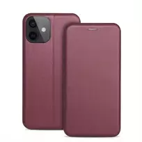 Dėklas Book Elegance Samsung A566 A56 5G tamsiai raudonas