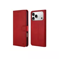 Dėklas HDD Clasp Wallet Case Samsung S901 S22 5G raudonas