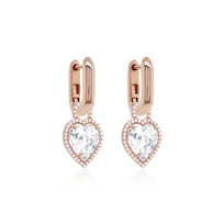 Sidabriniai auskarai „Juliette II“ su Swarovski® kristalais