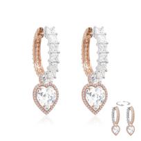 Sidabriniai auskarai „Juliet“ su Swarovski® kristalais