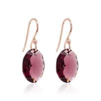 Sidabriniai auskarai „Tender Oval (Amethyst)“ su Swarovski® kristalais