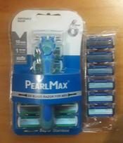 PEARL MAX 6 skutimosi rinkinys – 6 ašmenų skustuvas ir 16 kasečių