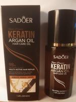 SADOER Keratin Argan Oil plaukų aliejus su keratinu ir arganų aliejumi, 40 ml
