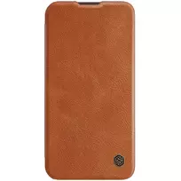 Dėklas Nillkin Qin Pro Leather Apple iPhone 14 Plus rudas