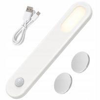 perf.ee LED šviestuvas su judesio jutikliu spintai, magnetinis, įkraunamas per USB, 1,5 W, baltas