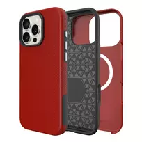 Dėklas Perfectionists Triangle Mag Case Apple iPhone 15 Pro Max raudonas