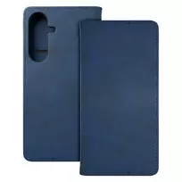Dėklas Smart Suede Samsung S741 S26 FE tamsiai mėlynas