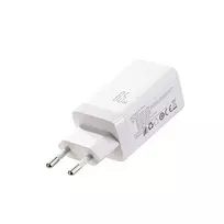 Įkroviklis Joyroom JR-TG10 GaN 65W 2xUSB-C/USB-A + USB-C to USB-C 100W 1.2m cable baltas