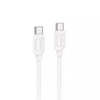 USB kabelis Hoco X115 240W USB-C to USB-C 1.0m baltas