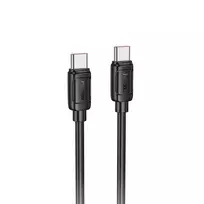 USB kabelis Hoco X115 240W USB-C to USB-C 1.0m juodas
