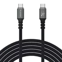 USB kabelis Wozinsky WPS-UY42S USB-C Thunderbolt 4 240W 2.0m juodas