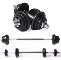Tunturi Barbell/Dumbbell set, 20kg, Iron