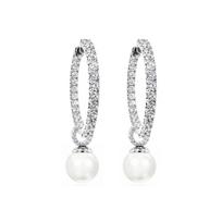 Sidabriniai auskarai „Galos XVII“ su Swarovski® kristalais