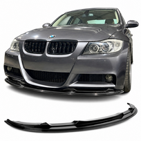Priekinio bamperio R stiliaus pažeminimas BMW E90 / E91 (05-08) PRE-LCI, juodas blizgus