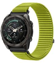 Žalia (Lime) apyrankė Garmin Fenix 5 / 6 / 6 Pro / 7 / 8 / 8 Pro / 9 / 9 Pro (47 mm) "Tech-Protect NylonLoop"