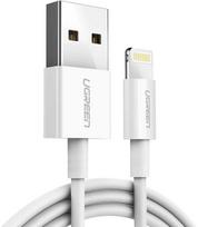 UGREEN uSB 2.0 A to Lightning cable, 2m, 5V/2.4A, compatible with iPhone 7 / 7plus / 6S/ 6 / 6 Plus, iPhone 5s/5c/5, iPad Mini/Mini 2, iPad 1, white