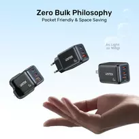 UNITEK P1130ABK01-EU mobiliojo įrenginio kroviklis Universalus Juoda AC Spartusis įkrovimas Vidaus