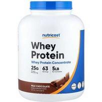 Nutricost, Išrūgų baltymų koncentratas, pieniško šokolado skonio, 5 svarai (2268 g)