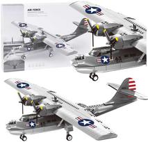 Lean Toys KONSTRUKCINIS LĖKTUVAS IŠ KALADĖLIŲ – PBY-5A CATALINA, 364 DET.