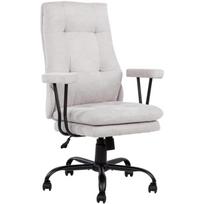Home4You darbo kėdė ARLO 40939, 53-59cm, 100kg, 100% poliesterio audinys, supimosi mechanizmas, plastikiniai ratukai