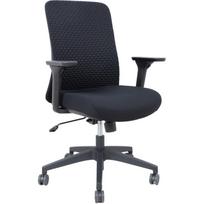 Home4You darbo kėdė SEVERO 18424, juoda, 110kg, 48cm, 44-53cm, 3D poliesterio audinys, sinchroninis mechanizmas