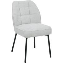 Home4You kėdė ZAYLEN 10598, 48.5cm, 47cm, 44cm, 50cm, 120kg, pilka, audinys, metalinės kojos