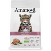 Amanova Sausas maistas katėms DLKAMVKAS0008, 1,5kg, 35% baltymų, 12,5% riebalų, lašiša, sterilizuotoms, svorio kontrolei