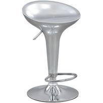 Home4You baro kėdė AMIGO 29570, 60-80cm, 100kg, 44cm, 38cm, pilka, ABS plastikas, chromuotas metalas, 360° sukimasis