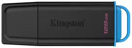 Kingston Technology 128GB nešiojamas USB 3.2 Gen 1 duomenų kaupiklis DataTraveler Exodia juodas/mėlynas