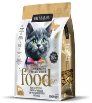 Liofilizuotas maistas kačiukams – DR Malou, Kitten – vištiena su ožkos pienu ir kiaušinio tryniu 1kg