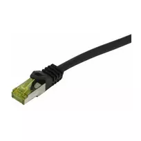 Synergy21 Patchkabel RJ45, CAT6A 500Mhz, 20m, schwarz, S-STP(S/FTP), TPE/LSZH Indoor/outdoor (UV/Water/oil/-resistant), AWG26, mit CAT7 Rohkabel,