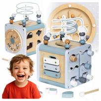 Medinis edukacinis Montessori lavinamasis sensorinis kubas