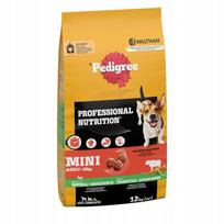 Sausas šunų maistas PEDIGREE suaugusiems mažų veislių šunims su jautiena ir daržovėmis, 12 kg