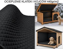 Izoliacinis 440 g OXFORD audinio juodas uždangalas gyvūnų narveliui, 5x5