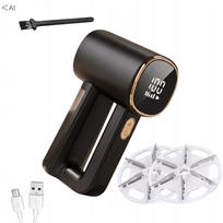 Drabužių ir baldų pūkų surinkėjas, belaidis, USB, juodas