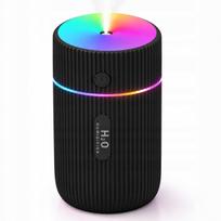 Mini oro drėkintuvas ir aromato difuzorius su LED RGB apšvietimu, USB, 2 viename
