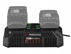 Dvigubas greitas akumuliatorių įkroviklis PARKSIDE PDSLG 20V, 2 x 4,5A, 220W
