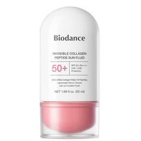 BIODANCE Invisible Collagen Peptide Sun Fluid SPF50+ PA++++ – Apsauginis veido fluidas nuo saulės su kolagenu ir peptidais, 50 ml